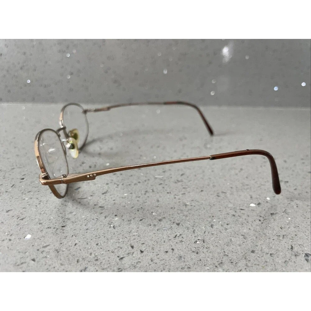 Bellissima Eyeglasses FRAMES ONLY BL 614 52-17-130 Copper full rim oval
